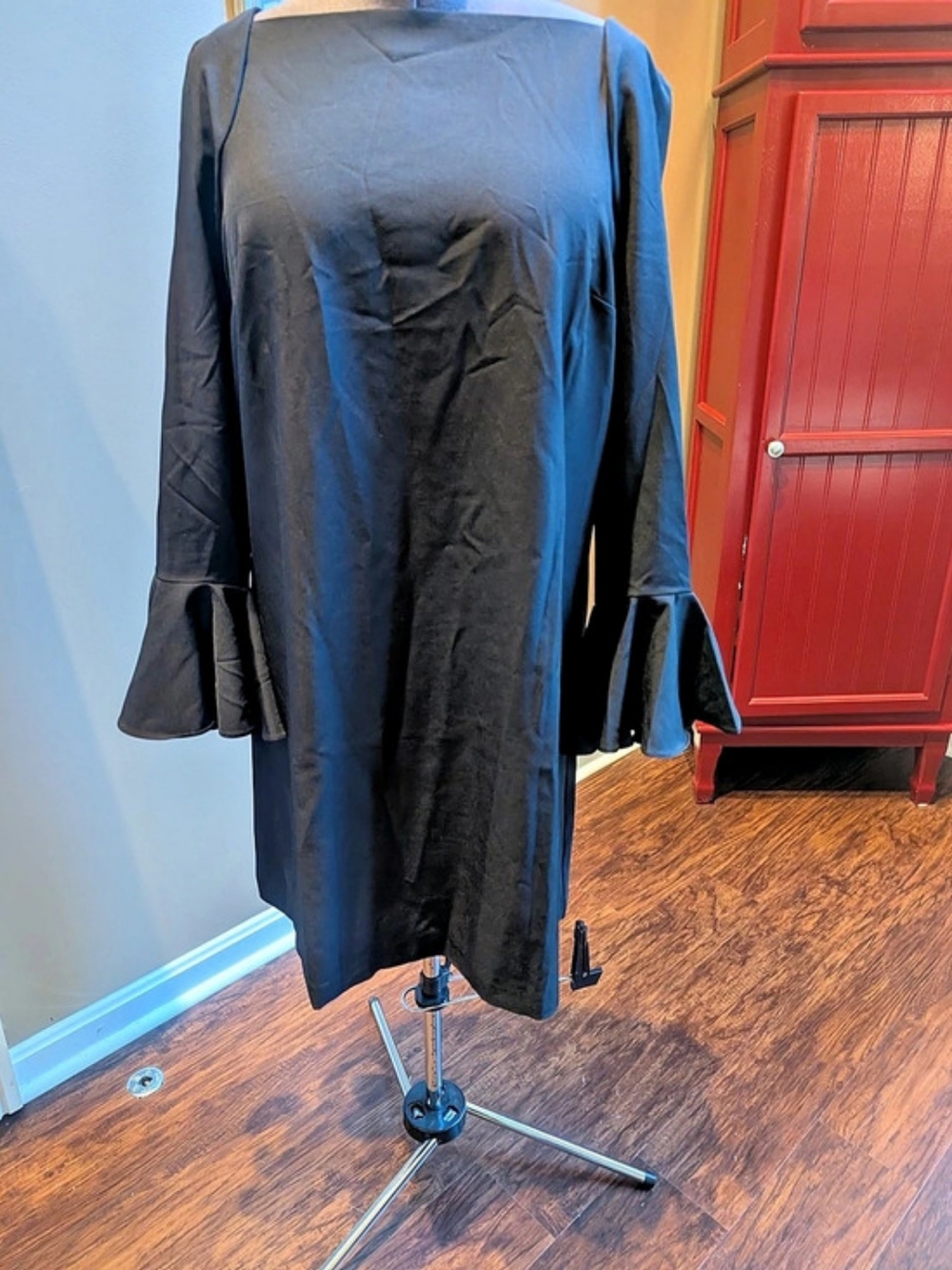 Banana Republic Factory Black Long Sleeve Mini Dress Like New